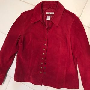 Beautiful red leather jacket!